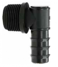 Коляно ф16 оребрено х 1/2" мъжка резба