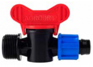 Кран с гайка ф17 х 3/4" мъжка резба