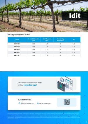 Idit  ф16/0.9mm/60 cm/2.3 л/ч (400м)