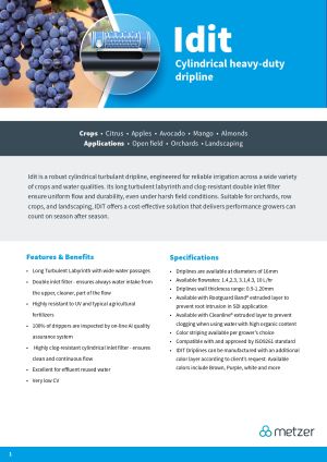 Idit  ф16/0.9mm/30 cm/2.3 л/ч (300м)