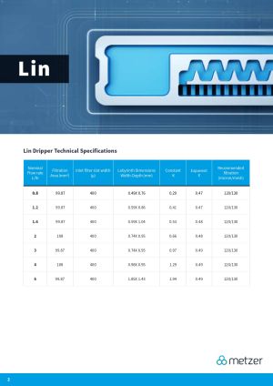 Lin ф16/0.9mm/30 cm/1.6 л/ч (500m)